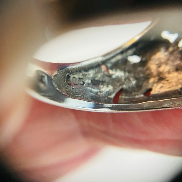 Vintage Sterling Silver 18k Gold Swiss Blue Topaz Statement Ring poss Krementz - Picture 14 of 14